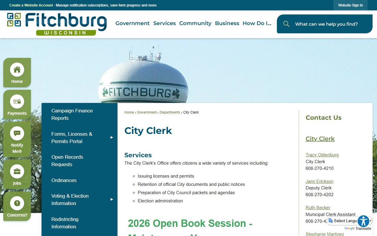 Fitchburg marriage records city clerk page