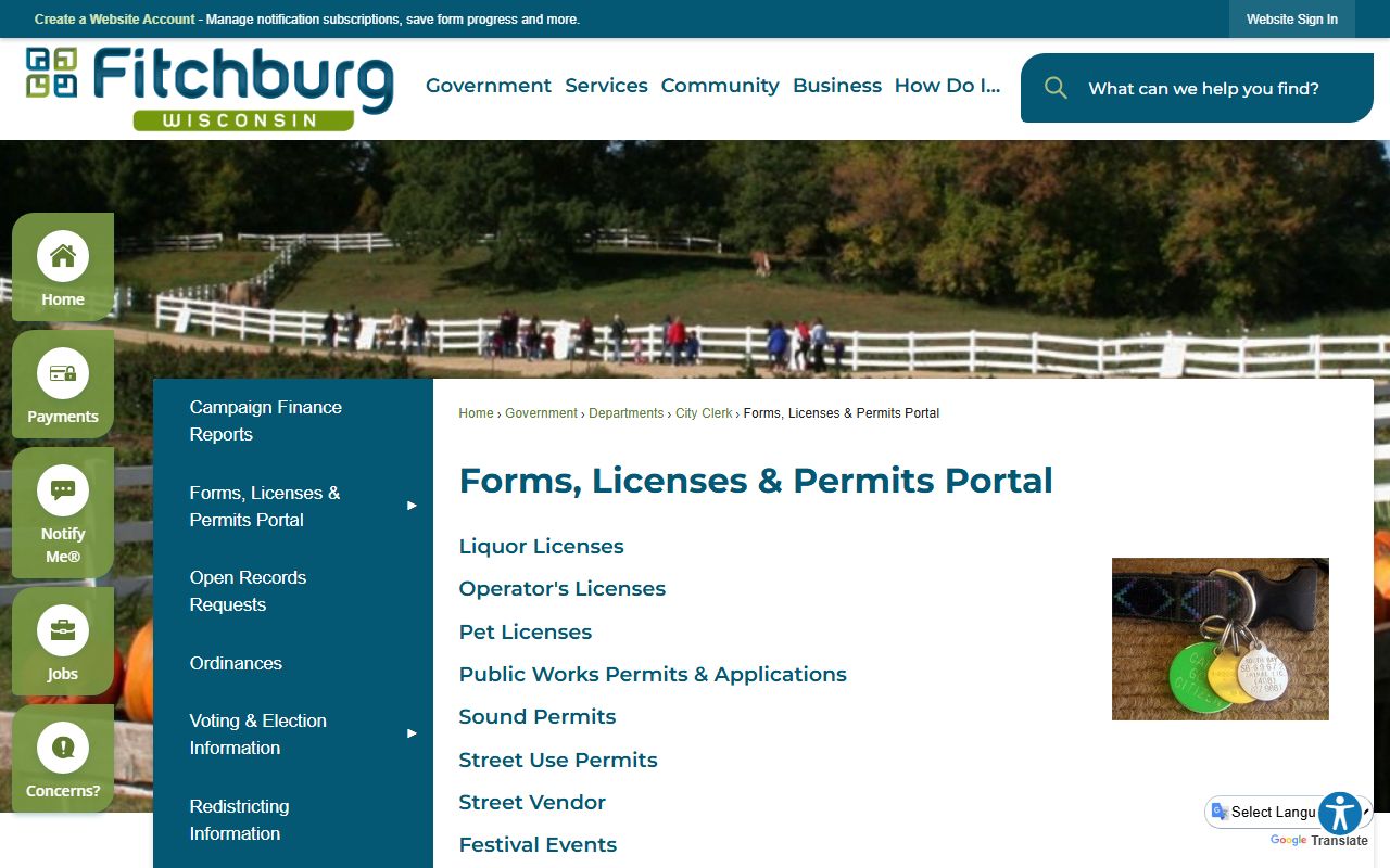Fitchburg marriage records city forms and licenses portal