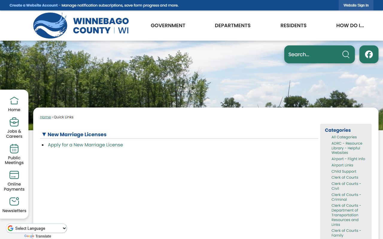 Oshkosh marriage records county quick links reference