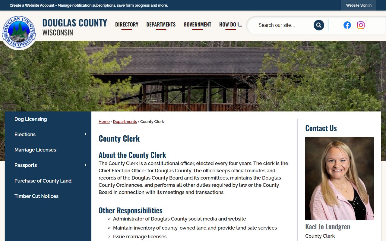 Douglas County marriage records county clerk resource