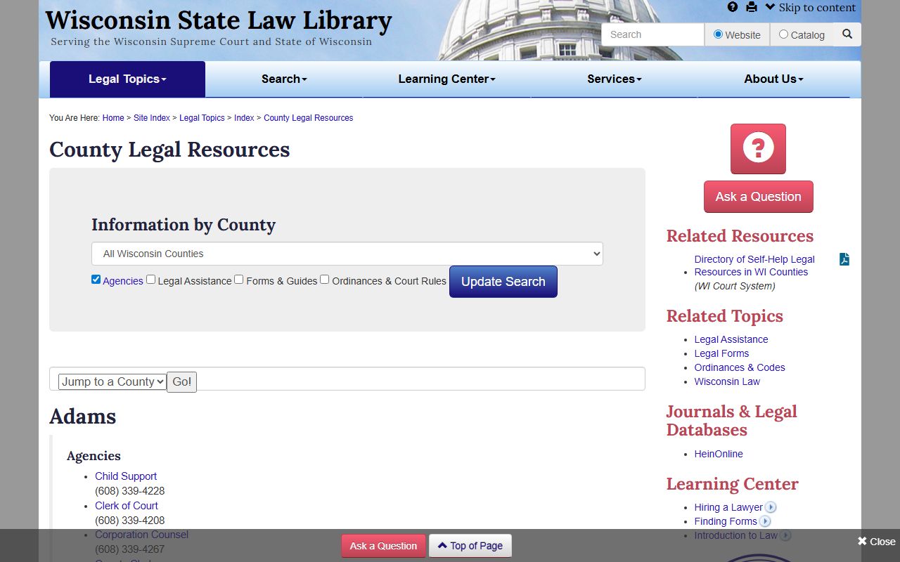 Waukesha County marriage records legal resources page
