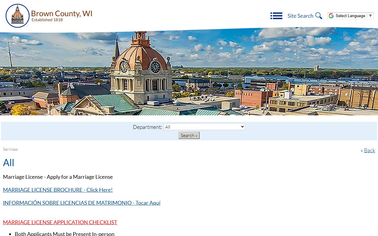 Wisconsin Marriage Records county clerk marriage license example