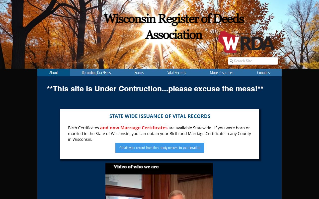Wisconsin Marriage Records register of deeds association overview